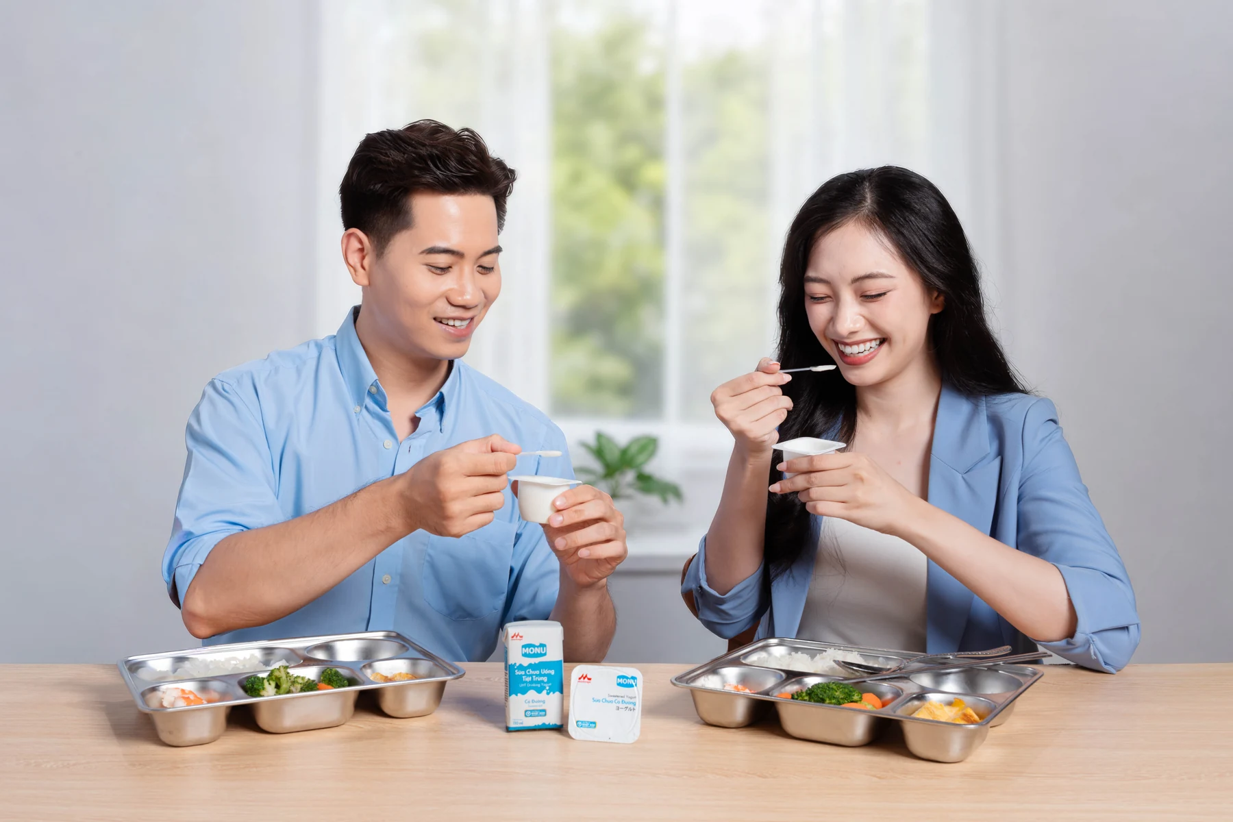Cùng thưởng thức sữa chua Morinaga
